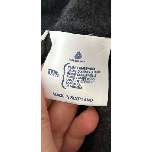 PRINGLE Of Scotland Lambswool Sweatpants Charcoal Gray Knit Leggings Size La - Picture 7 of 10